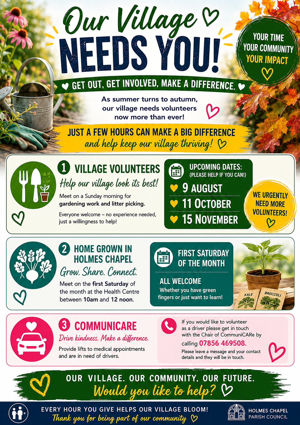 Join the Village Volunteers this Sunday!