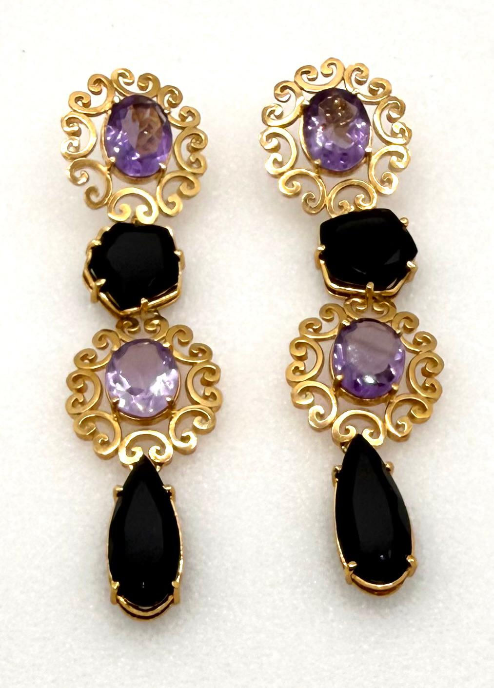 Midnight Amethyst Earring
