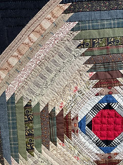Tissus cousus pour faire un Patchwork chez Rouge Couture