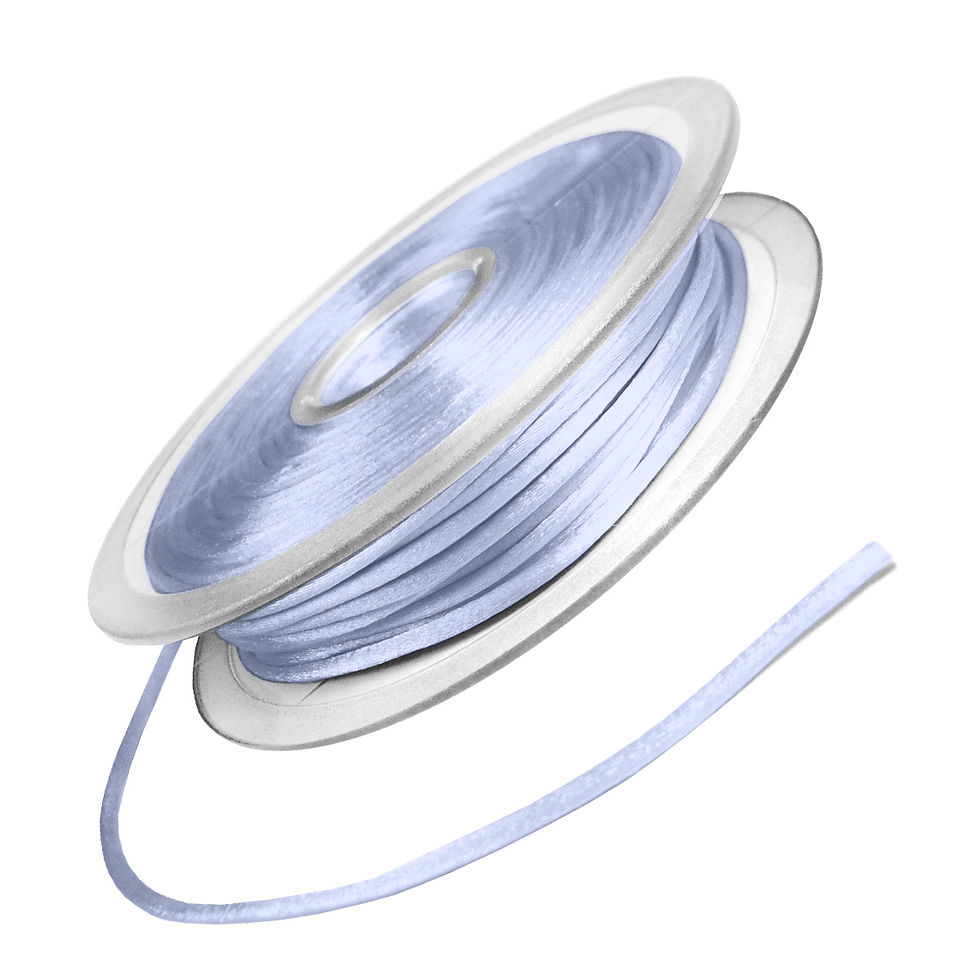 Miniature : Cordon Queue de souris 3 mm - Les bleus