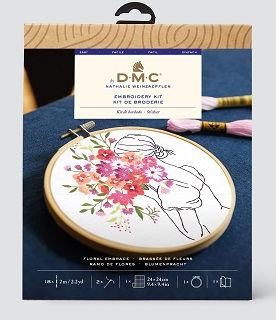 Miniature : femme vue de dos portant une Brassée de fleurs