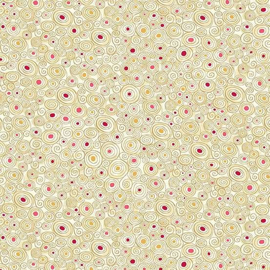 fond crème et boucles d'or