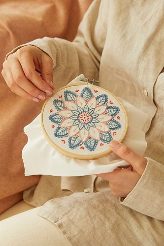 Miniature : Kit broderie traditionnelle Fleurs du levant DMC