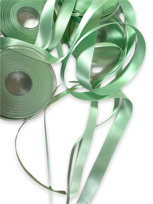 Miniature : Ruban Satin Double Face Vert Clair