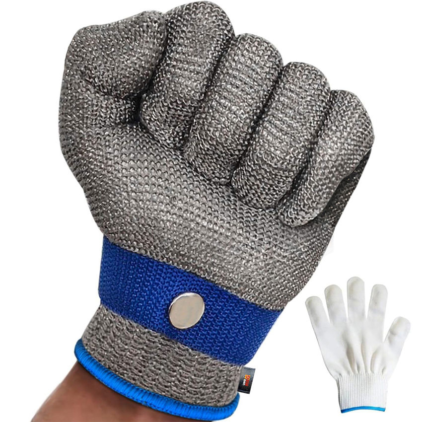 Miniatură: Manusa protectie anti-taiere din plasa de otel inoxidabil