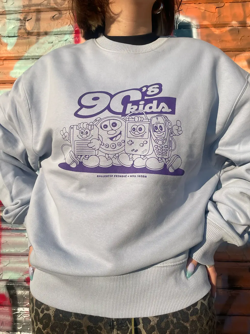 Miniature : Sweat Jaune/Bleu 90s Kids