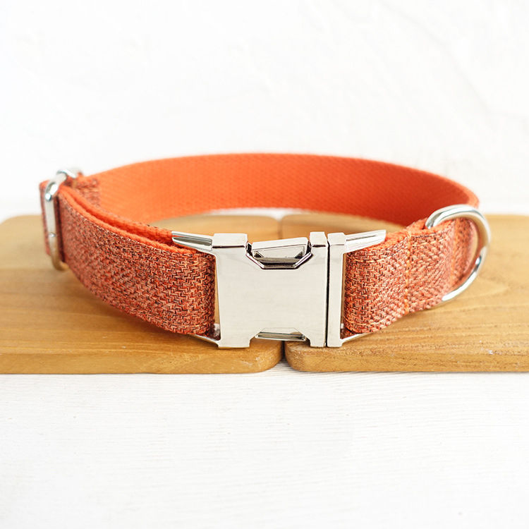 Thumbnail: Personalized Dog Collar Customized Pet Collars Free Engraving ID Nameplate Tag P