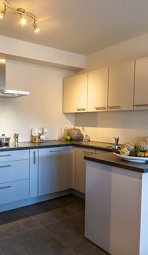 Cuisine appartement 2 chambres dans l'immeuble les jardins lodusa