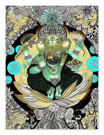 Ganesha gold von Kerstin Buehring