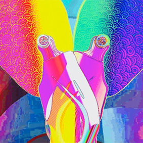 Miniaturbild: Portemonnaie Flamingo bunt
