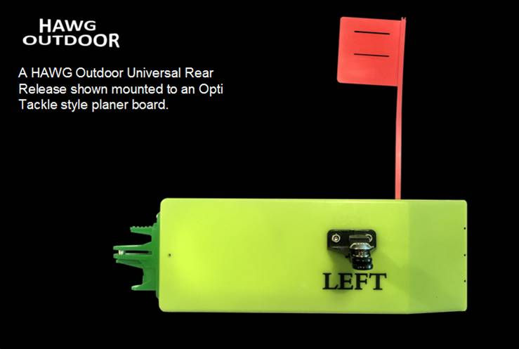 Thumbnail: HAWG Outdoor planer board Universal Rear Release - 1 PACK