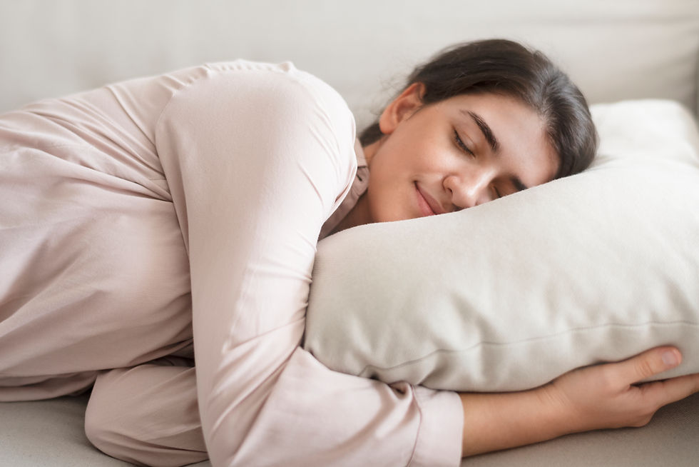woman-sleeping-comfortably-her-pillow