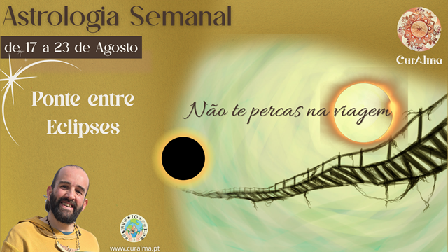 Estamos a atravessar um território muito especial: o espaço entre o eclipse solar em Leão e o próximo eclipse lunar em Peixes.  É um tempo de integração. Aquilo que o eclipse começou a revelar ainda está a ganhar forma dentro de ti. A Luz que despertou precisa agora de ser reconhecida, sentida e, pouco a pouco, transformada em Vida.  Esta semana, Marte em Caranguejo leva-te para dentro das emoções, a Lua Crescente em Escorpião convida-te a descer às profundezas da Alma e o Sol, ao entrar em Virg