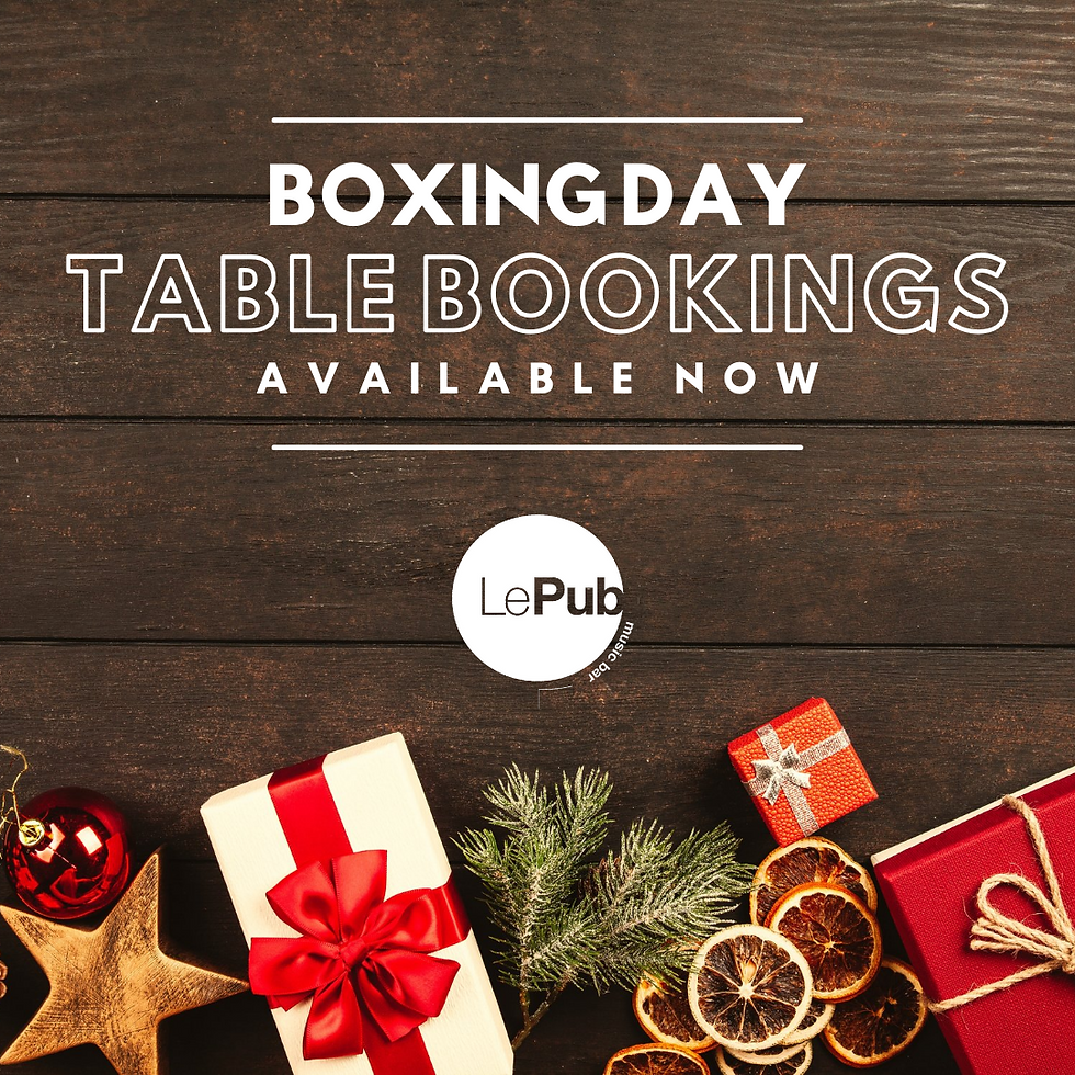 Boxing Day at Le Pub!