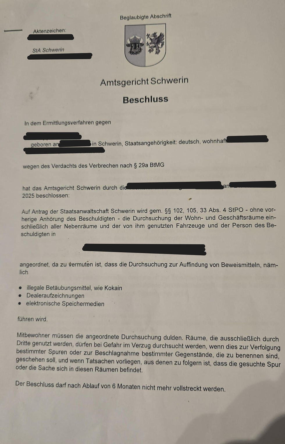 Wie kommt die Polizei an Beweise? -Hausdurchsuchung