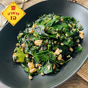 Vegan-J Stir-Fried Melinjo Leaves With Homemade Tofu