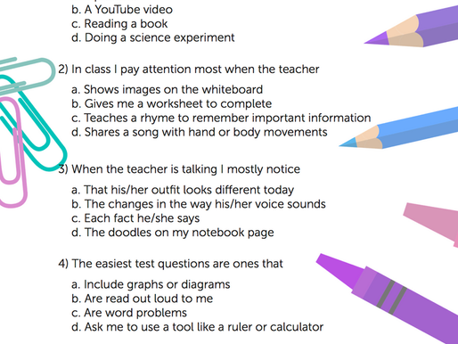 Find Your Student's Learning Style!!