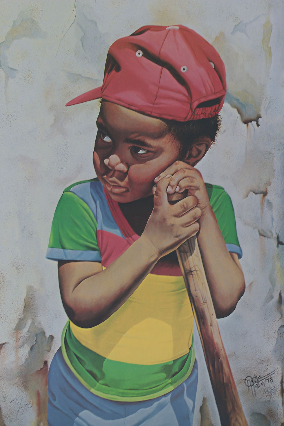 Play Ball II-  Color/ Oil / 16”x20"