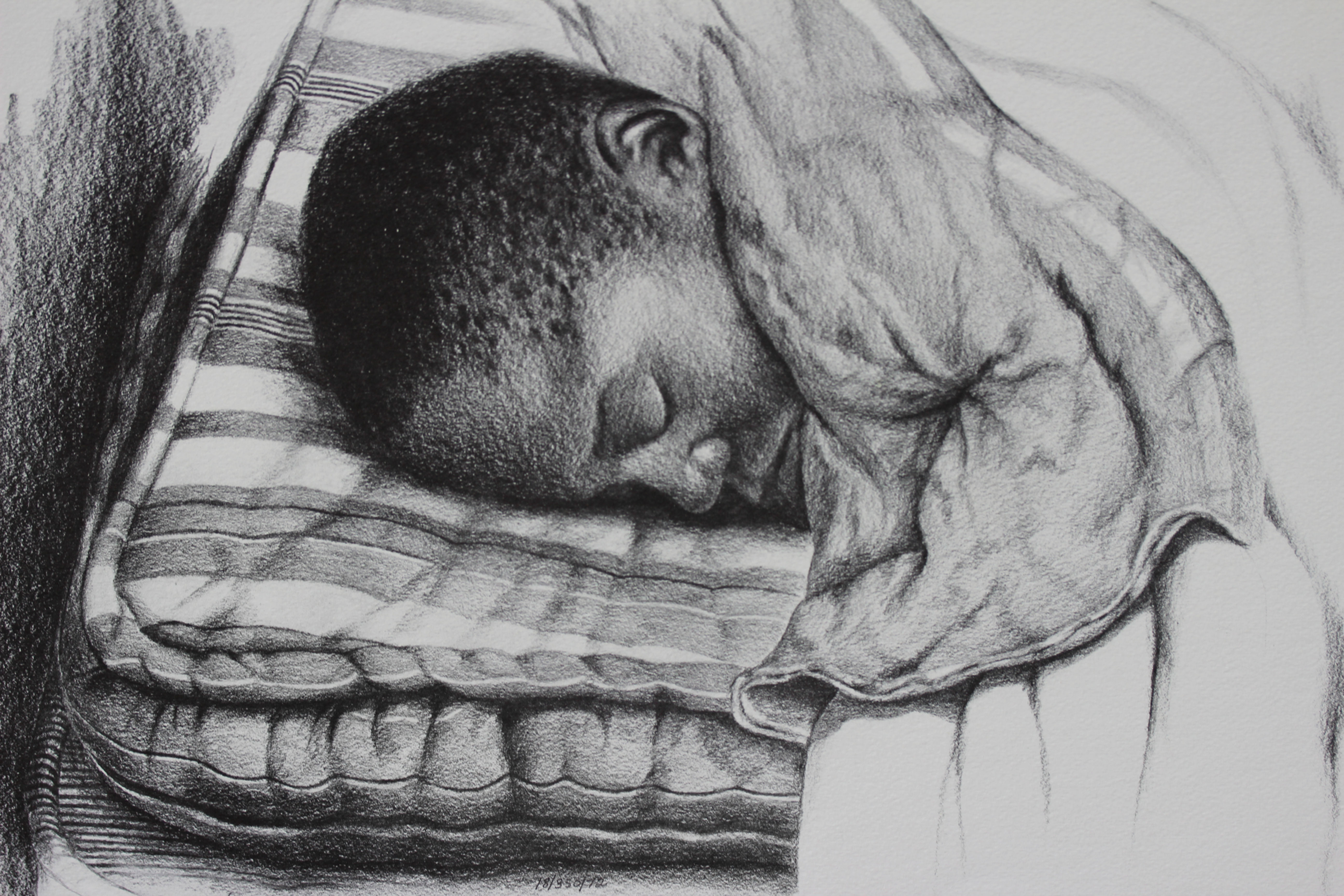 The Ghetto Boy / Pencil Painting / 14”x 22"