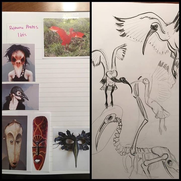 #puppet #design #Sketches #workinprogress #peterandthewolf #petyaivolk #Ibis