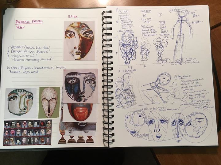 #puppet #design #Sketches #workinprogress #peterandthewolf #petyaivolk #peter