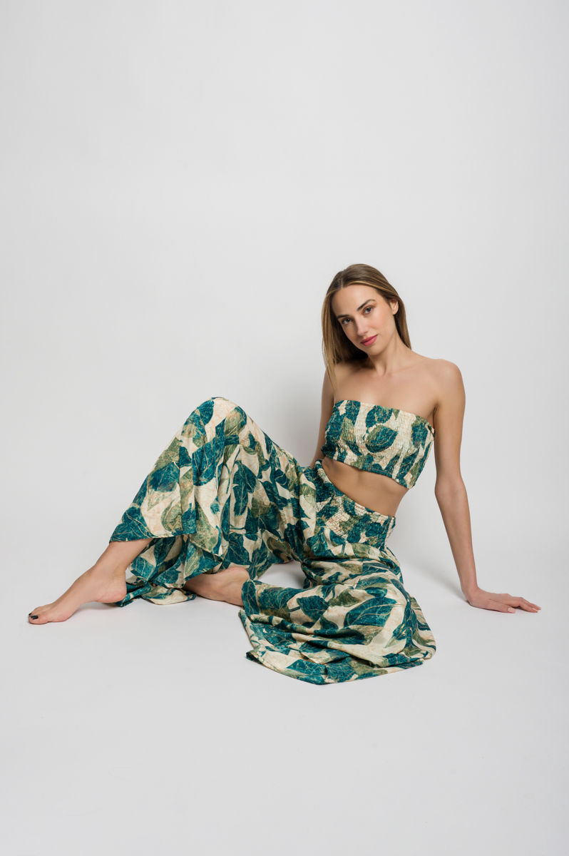 Μικρογραφία: Mishell, Long high waist wide leg  pants