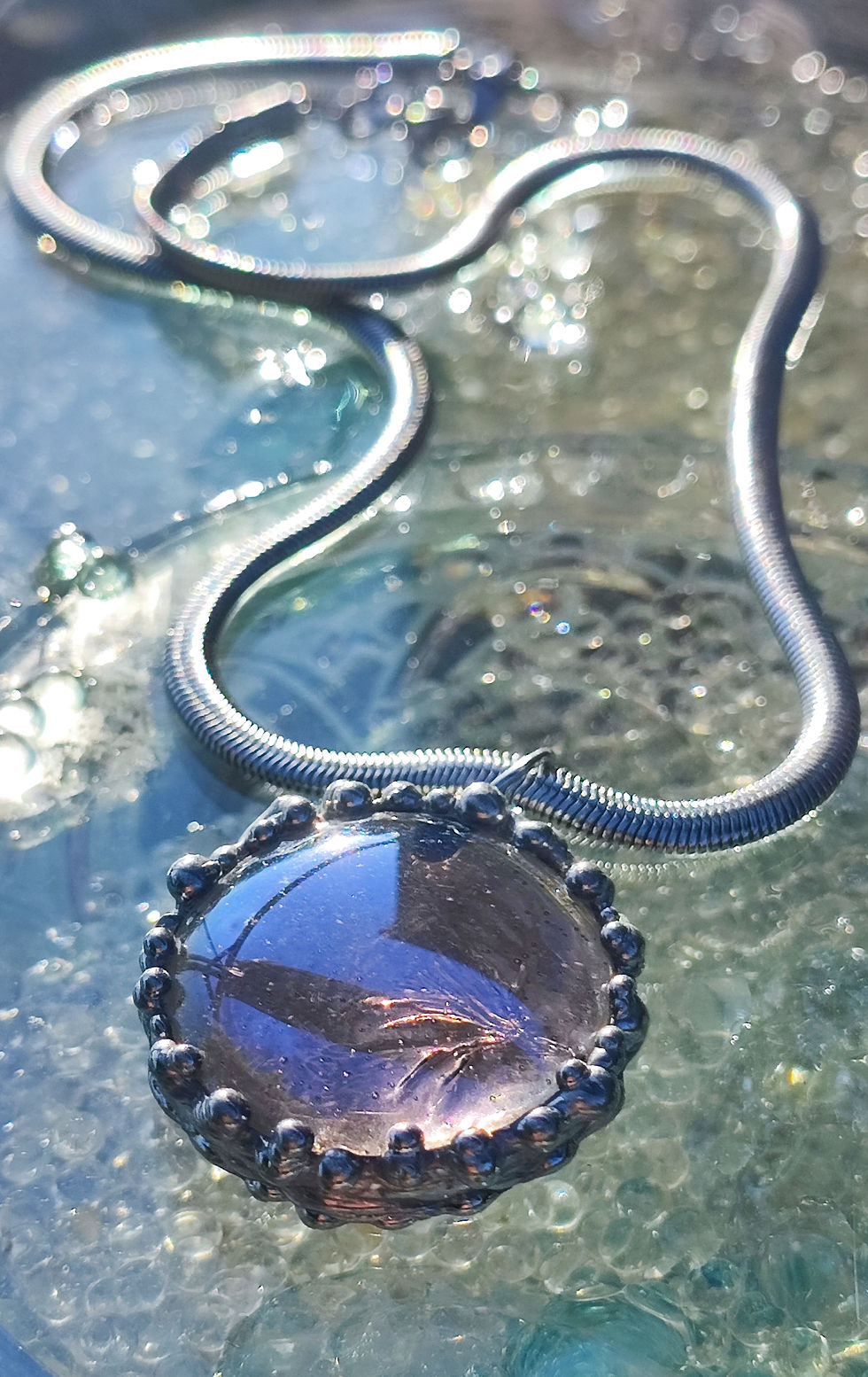 Miniature : Collier Nērēis Holographic Purple