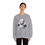 Thumbnail: Cute Crochet Style Bat Ghost Halloween Front Print Unisex Crewneck Sweatshirt 