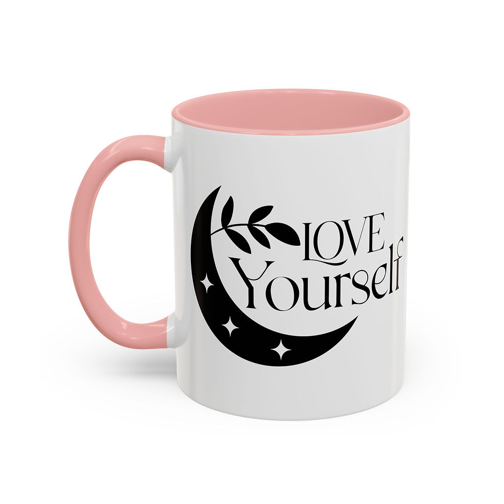 Thumbnail: Love Yourself Boho Print Accent Coffee Mug (11, 15oz)