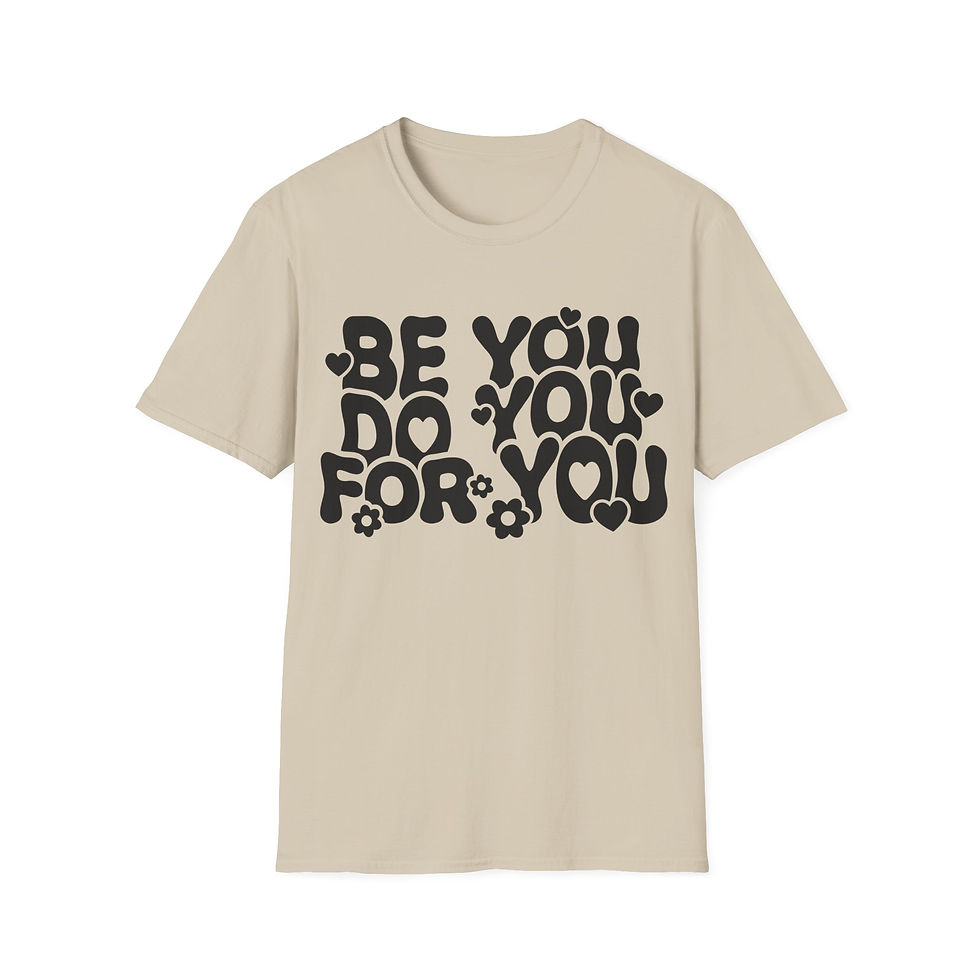 Thumbnail: Be You Do You For You Front Print Short Sleeve Unisex Softstyle T-Shirt