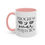 Thumbnail: Progress Over Perfection Boho Print Accent Coffee Mug (11, 15oz)