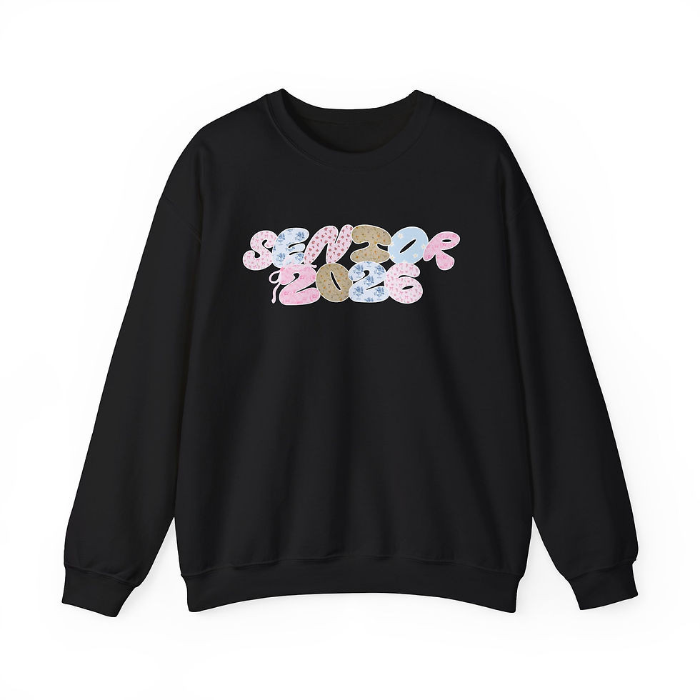 Thumbnail: Chic Grad Sweatshirt - Unisex Heavy Blend Crewneck, Graduation Gift