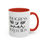 Thumbnail: Progress Over Perfection Boho Print Accent Coffee Mug (11, 15oz)