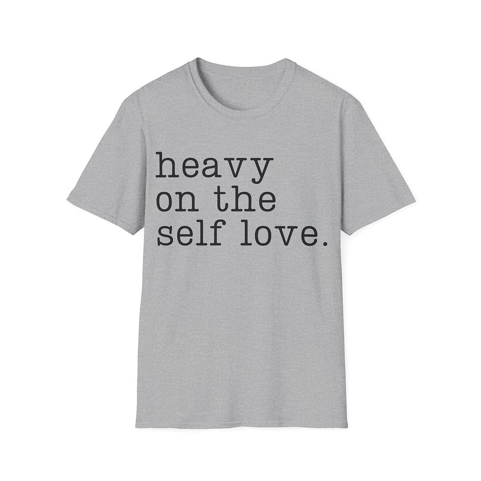 Thumbnail: Heavy On Self Love Short Sleeve Front Print Unisex Softstyle T-Shirt