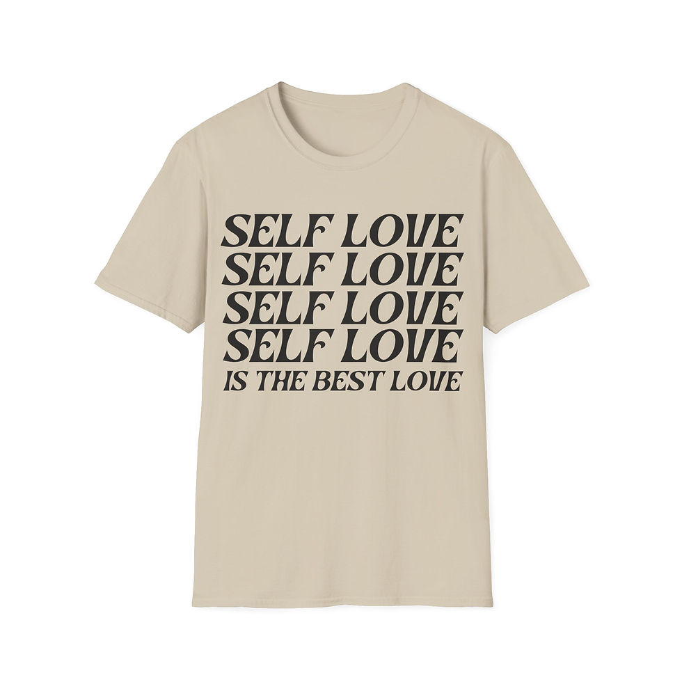 Thumbnail: Self Love Is The Best Love Short Sleeve Front Print Unisex Softstyle T-Shirt
