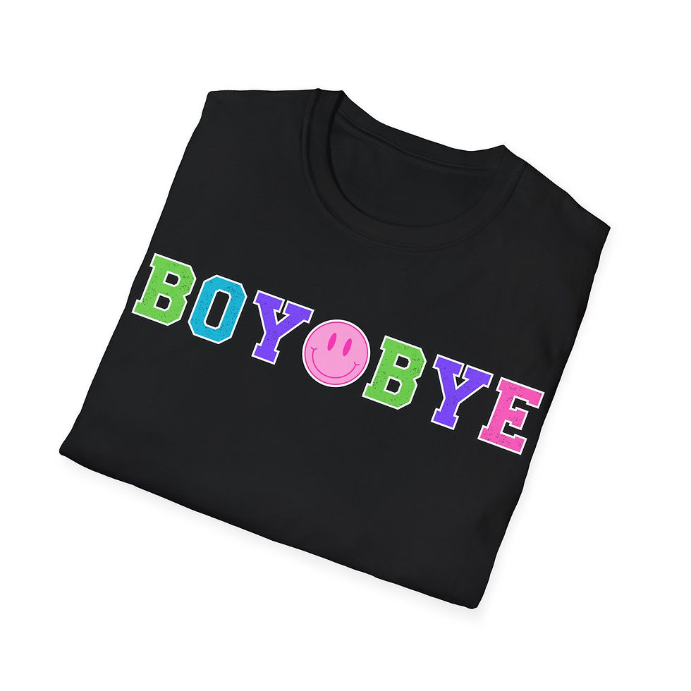 Thumbnail: Boy Bye Front Print Short Sleeve Unisex Softstyle T-Shirt