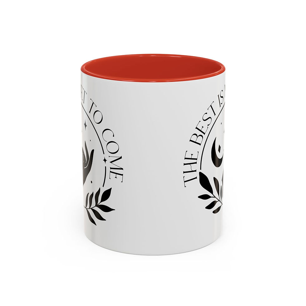 Thumbnail: The Best Is Yet To Come Boho Print Accent Coffee Mug (11, 15oz)