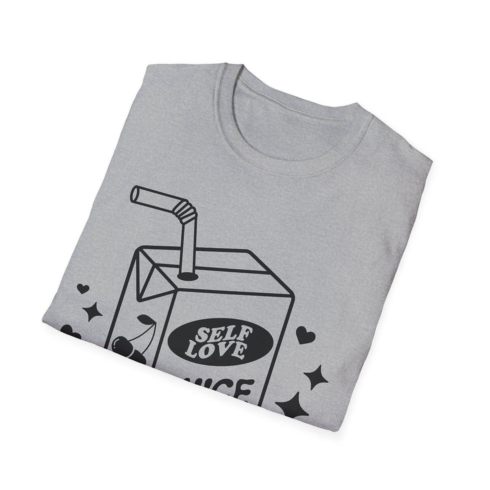 Thumbnail: Self Love Juice Box Short Sleeve Front Print Unisex Softstyle T-Shirt