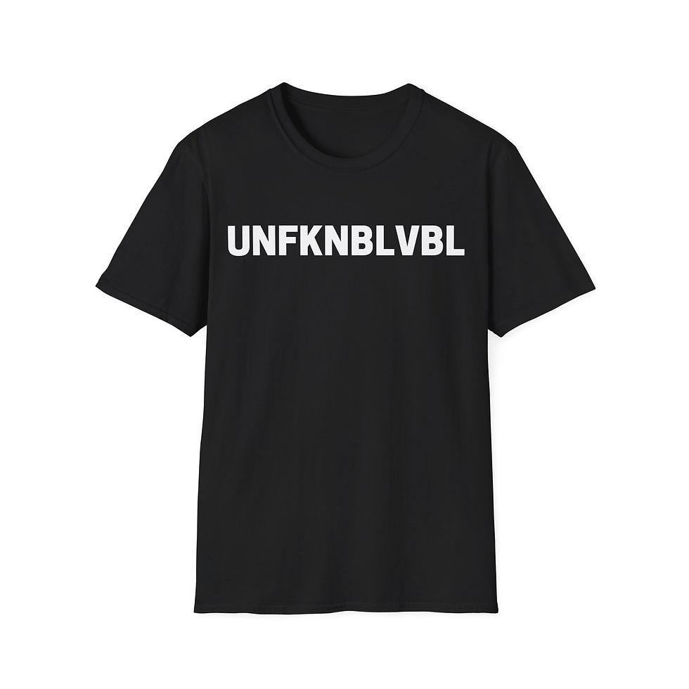 Thumbnail: Unfknblvbl Short Sleeve Round Neckline Comfortable Fit Unisex Softstyle T-Shirt