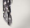 Black and white polka dot scarf
