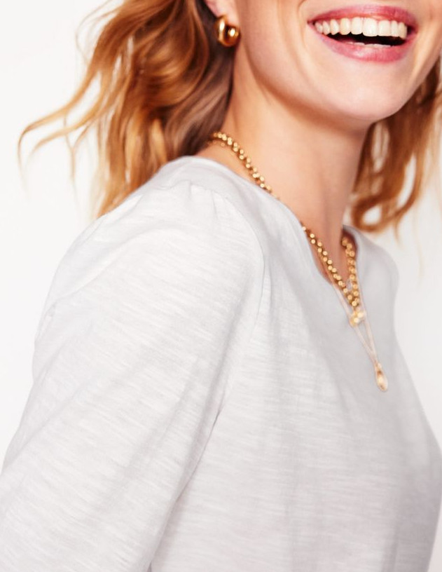 woman smiling