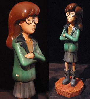 Sculpture, Daria, 90's animation, jako lanterne