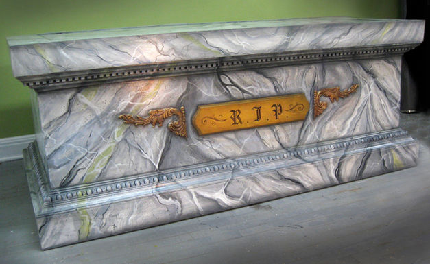 accessoire, tombeau, faux marbre, théâtre, jako lanterne