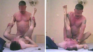 SP got pounded hard by a sexy daddy til the bed moves