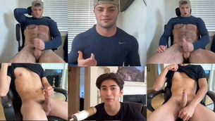 Tiktok Twink & Hairy Stud masturbate together