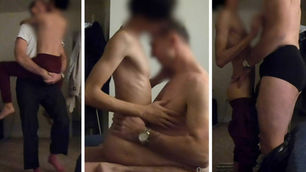 Feeling safe in big daddy's tight embrace