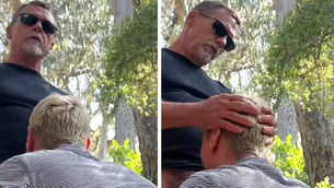 Hot daddy seeks for spontaneous pleasure in the woods