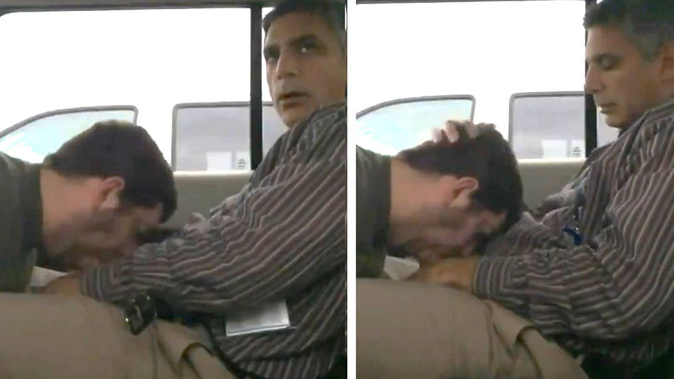 Clooney's clone satisfied in a car
