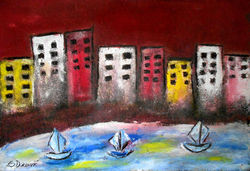 _Night in the city IV_  Dimensions_ 50 x 35 cm_