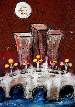 _Night in the city _  Dimensions_ 20 x 35cm